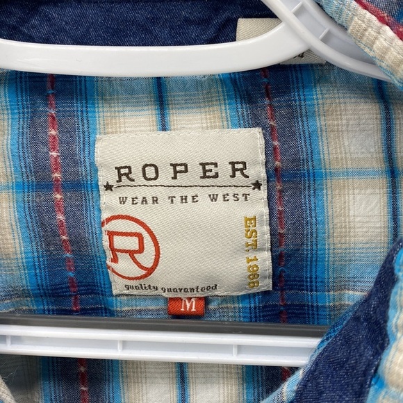 Roper snap pearl button button down western rodeo farm - Picture 2 of 8